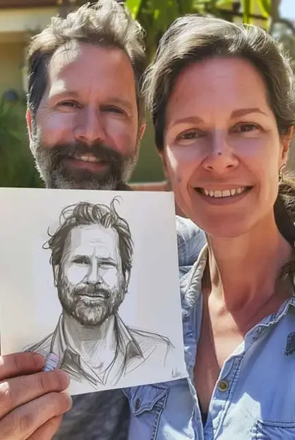 Romantic couple connection inspired by astrology
