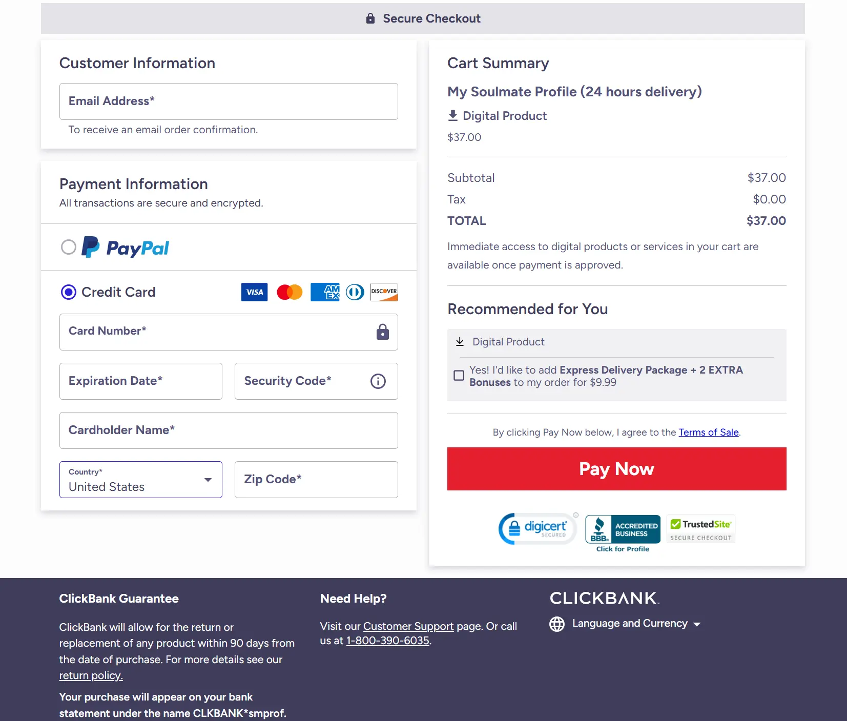 Safe payment and instant digital access graphic